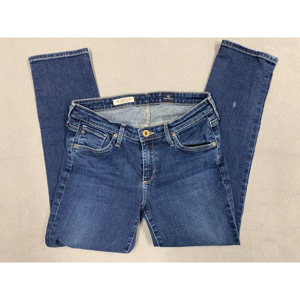 Adriano Goldschmied Jeans Women's Size 28  Cigarette Crop Pants Cotton Blend USA